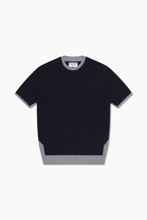 Cashmere & Wool Sweater - Blueberry Indigo - Du & Berry