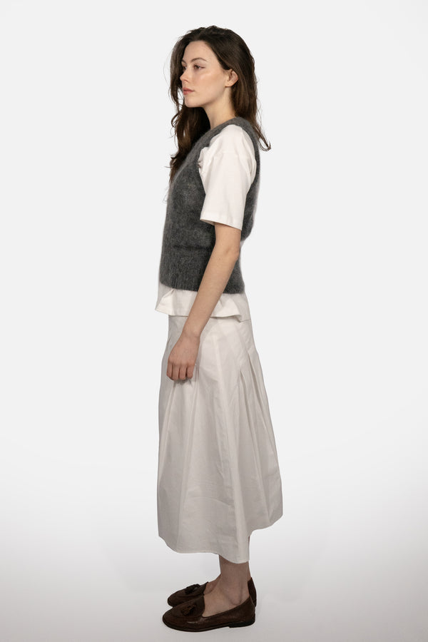 Mohair Vest Top - Black Sesame