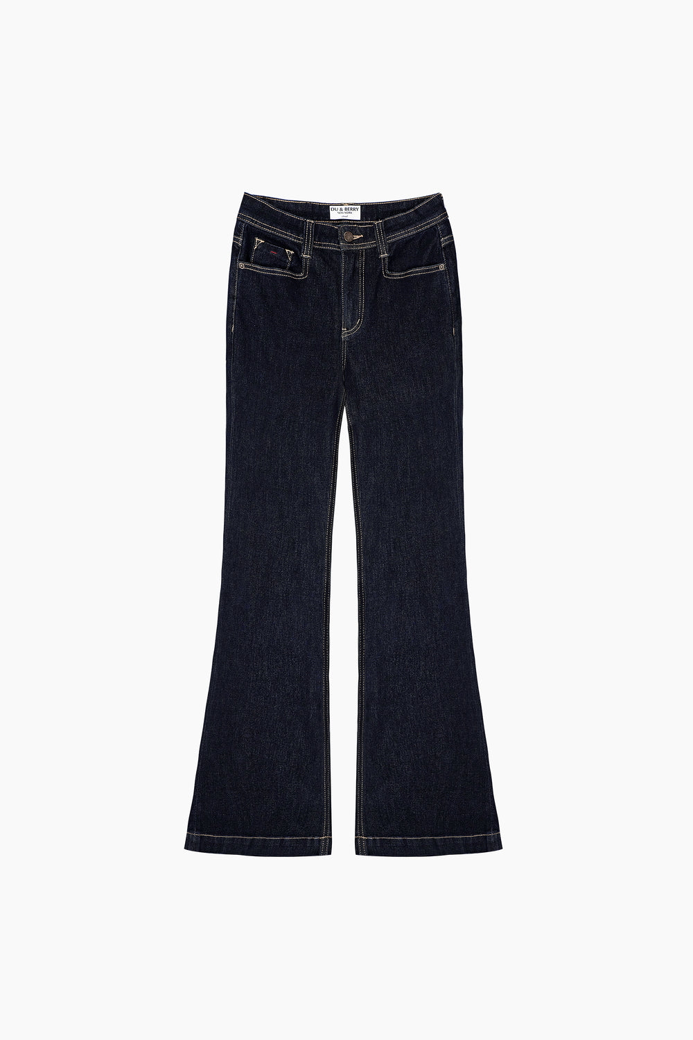 Du Contour Flare Jeans in Navy - Du & Berry