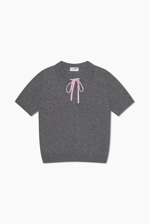 Cashmere and Wool Polo T-Shirt - Du & Berry