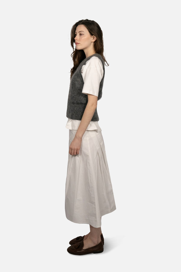 Mohair Vest Top - Black Sesame