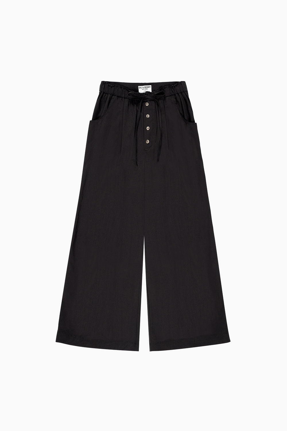 Sway Cotton Palazzo Pants in Black - Du & Berry