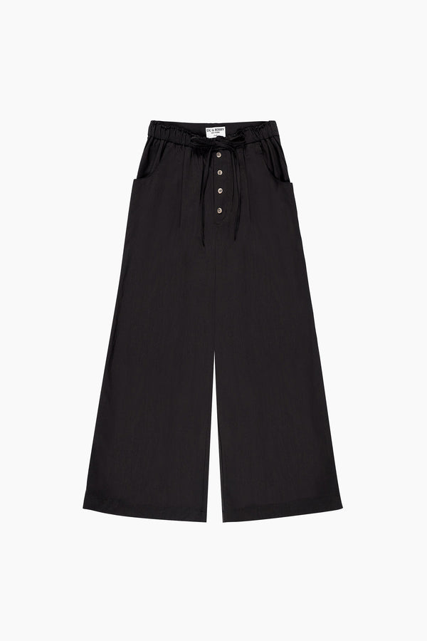 Sway Cotton Palazzo Pants in Black - Du & Berry