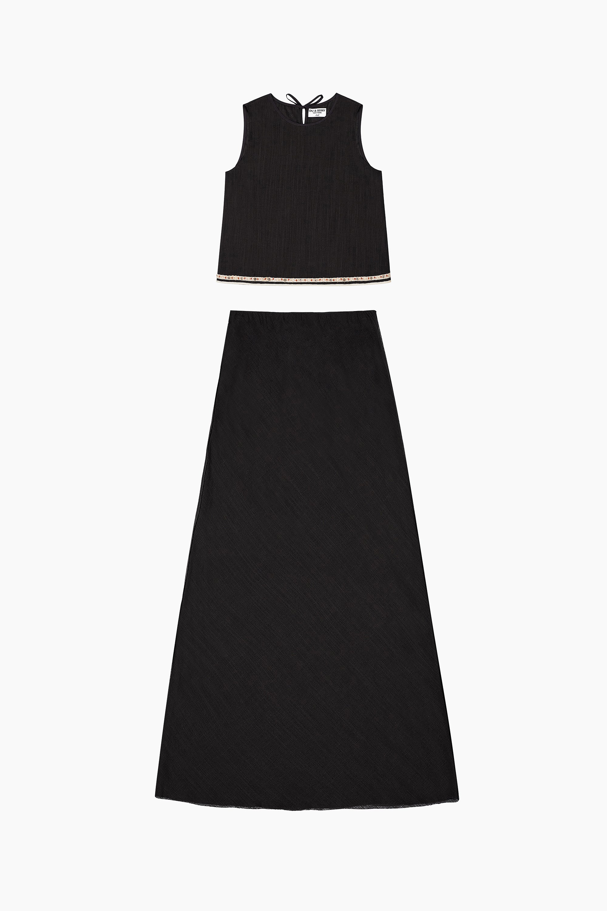 Du & Berry Boho Linen Top & Skirt Set