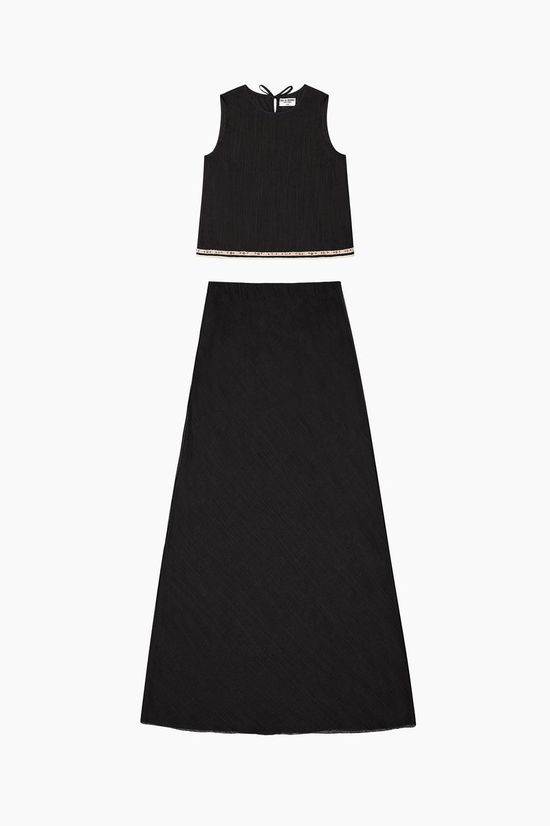 Du & Berry Boho Linen Top & Skirt Set