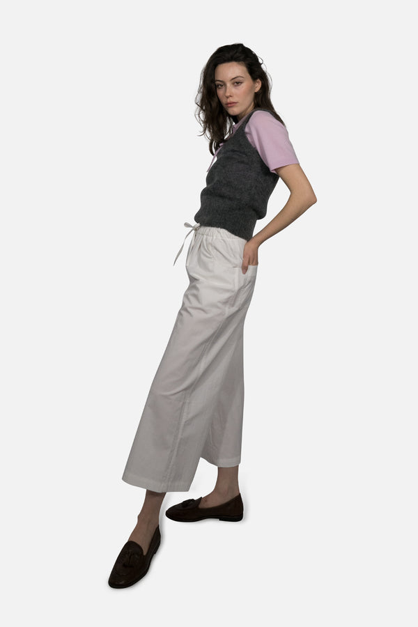 Sway Cotton Palazzo Pants in White