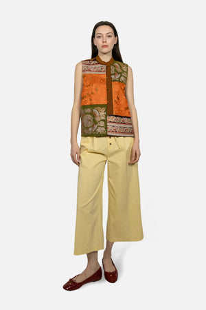 Embroidery Mulberry Silk Vest