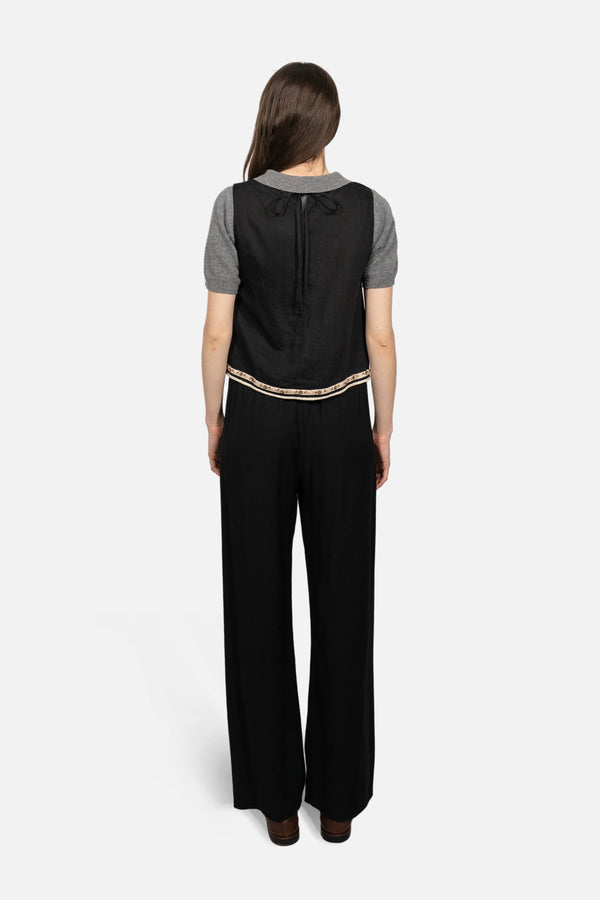 Cabana Straight Pants in Black