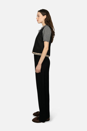 Cabana Straight Pants in Black