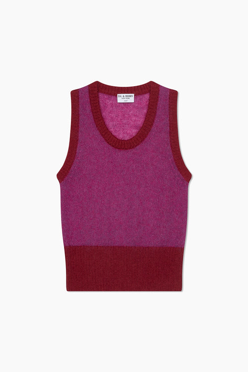 Mohair Vest Top - Berry Glaze