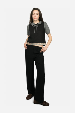 Cabana Straight Pants in Black
