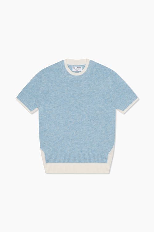 Cashmere & Wool Sweater - Sky Sorbet - Du & Berry