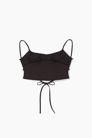 Lilium Noir Open-Tie Back Top