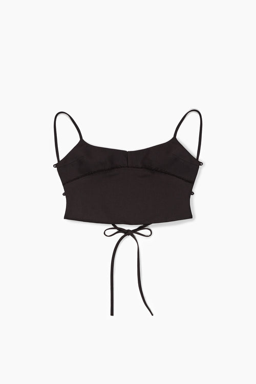 Lilium Noir Open-Tie Back Top