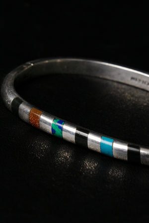 Color Block Inlay Bangle - Du & Berry