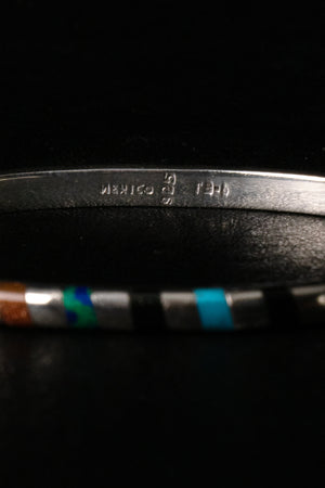 Color Block Inlay Bangle - Du & Berry