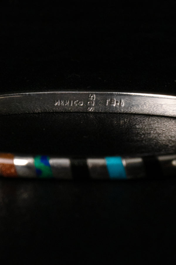 Color Block Inlay Bangle - Du & Berry