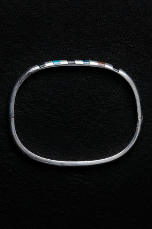 Color Block Inlay Bangle - Du & Berry