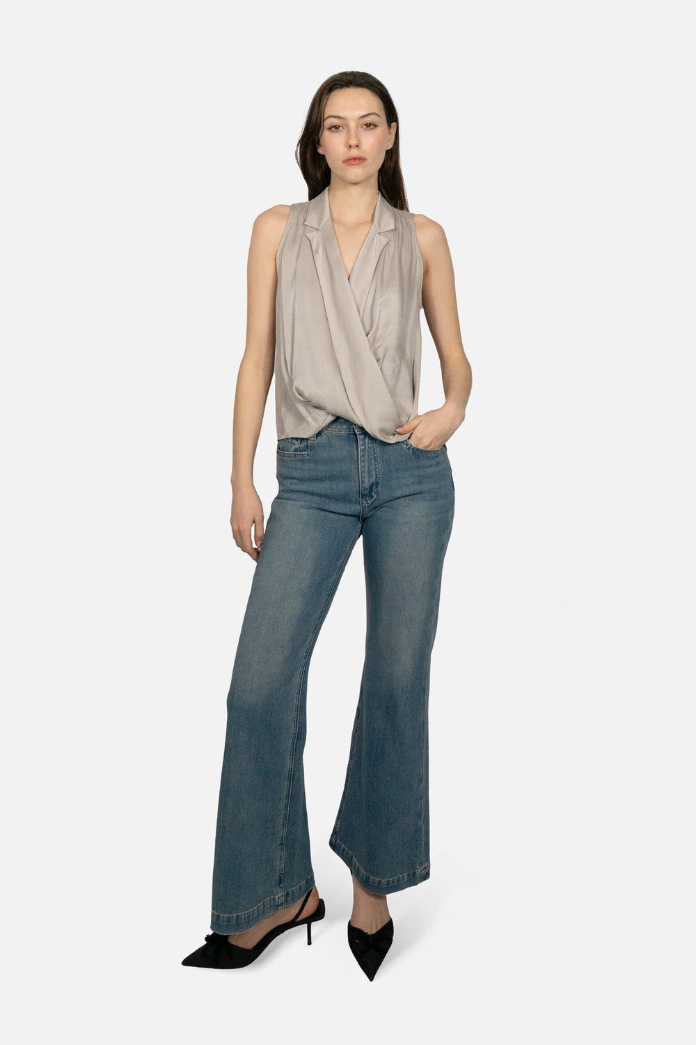 Du Contour Flare Jeans in Blue