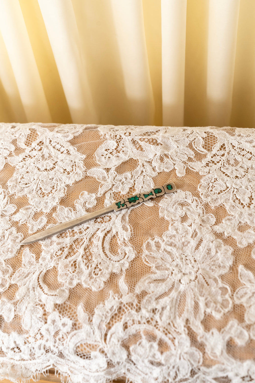 Artisan MEX 925 Hairpin with Crushed Turquoise Inlay