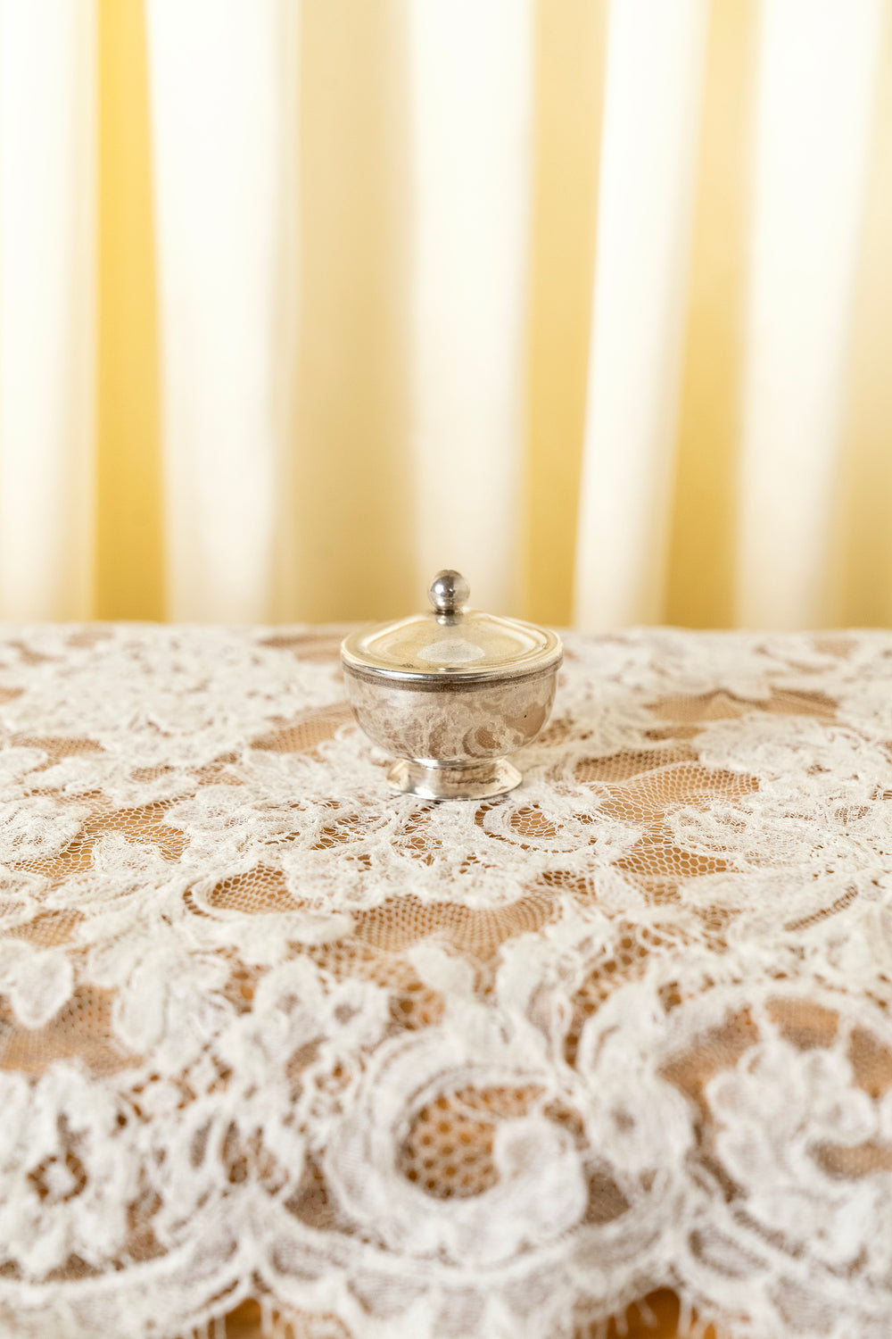 Vintage Sterling Silver Lidded Trinket Box Marked WEB