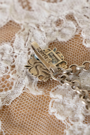 Vintage Chinese Filigree Silver Perfume Pendant