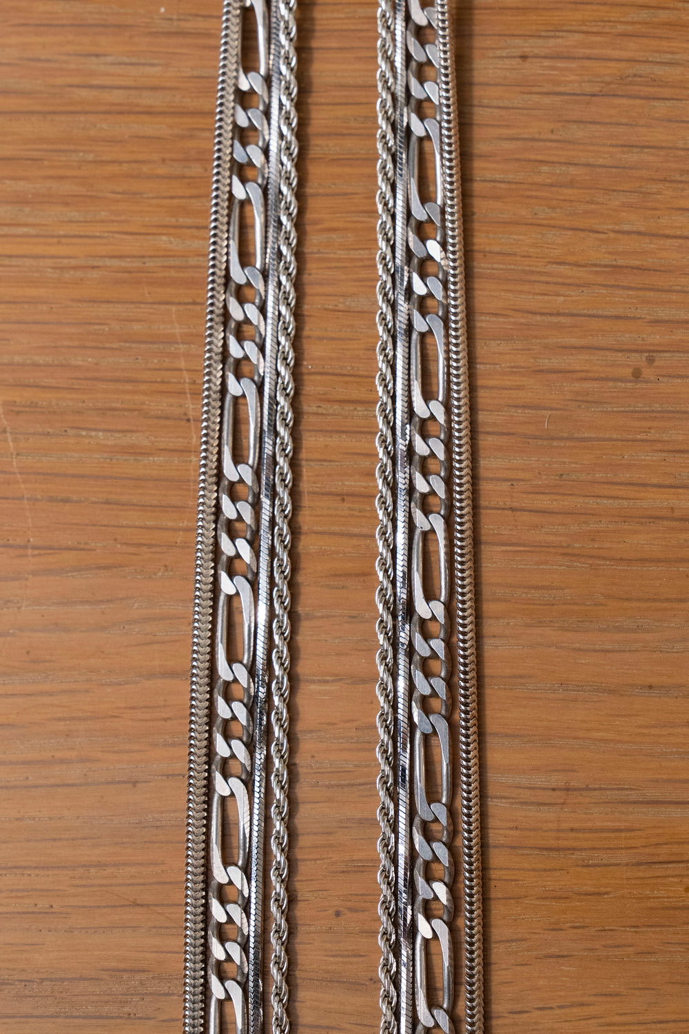 Italian 925 Sterling Silver Chain Set (4 Styles)