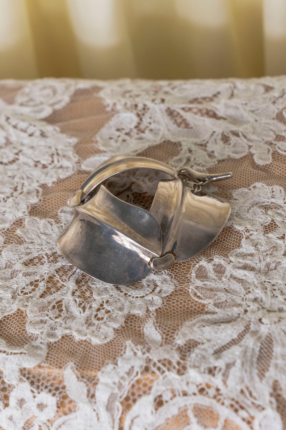 Vintage Folded-Form Sterling Bracelet