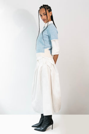 Cashmere and Wool Sweater - Sky Sorbet