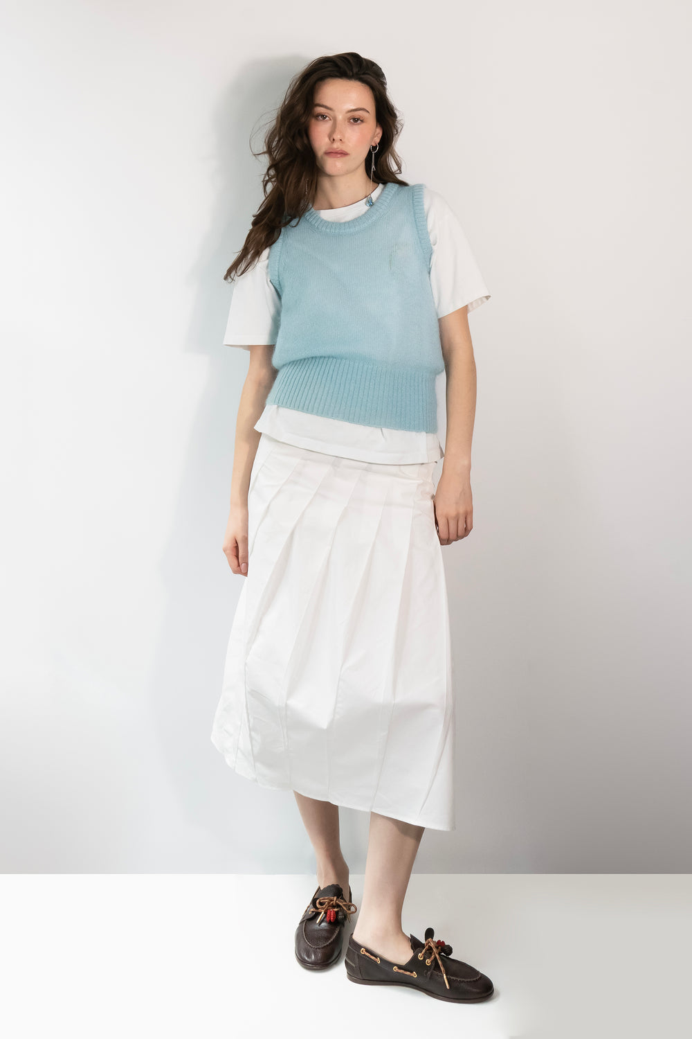 Mohair Vest Top - Coconut Cloud - Du & Berry