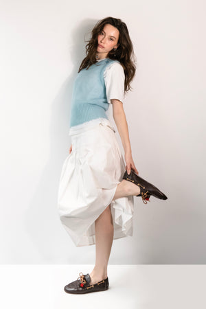 Mohair Vest Top - Coconut Cloud