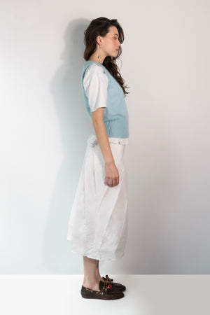 Mohair Vest Top - Coconut Cloud