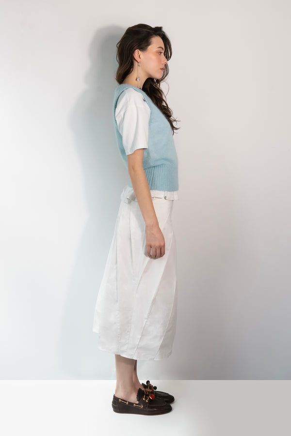 Mohair Vest Top - Coconut Cloud