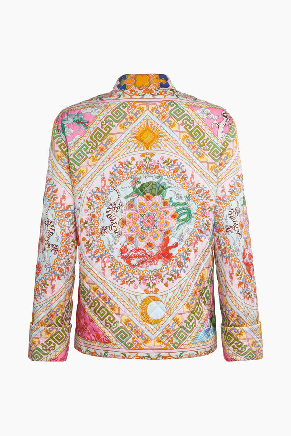 Four Divine Creatures Quilted Jacket