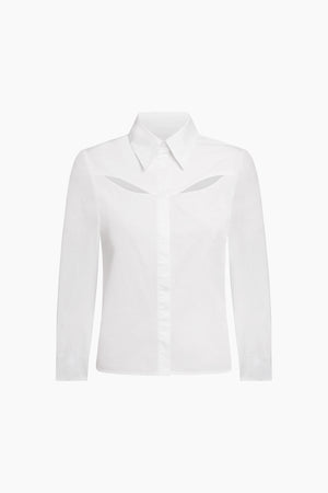 Du Pleated Cotton Poplin Shirt