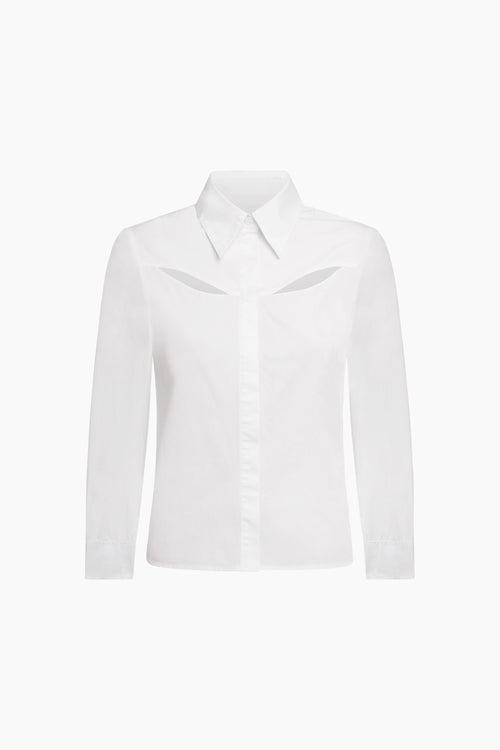 Du Pleated Cotton Poplin Shirt