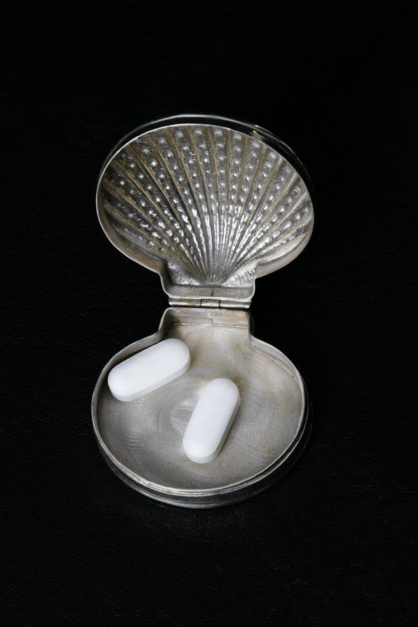 Embossed Shell Pill Box - Du & Berry