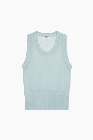 Mohair Vest Top - Coconut Cloud