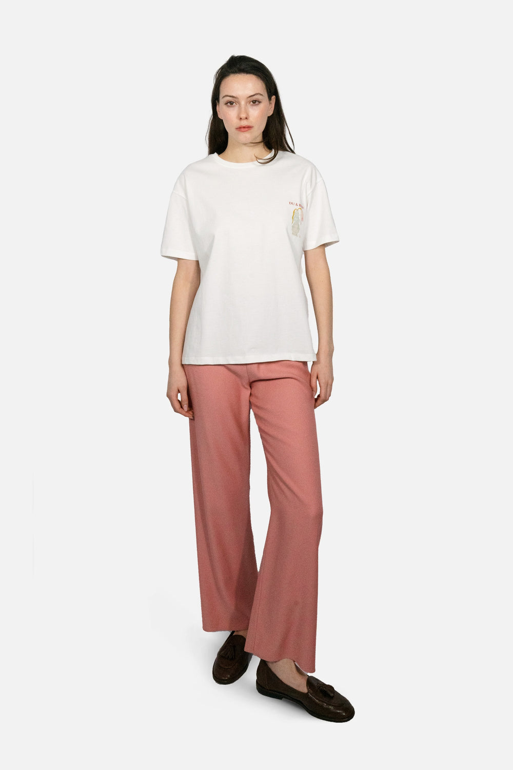 Cabana Straight Pants in Dusty Rose - Du & Berry