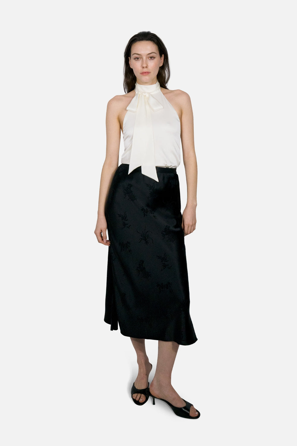Four Noble Jacquard Skirt in Black - Du & Berry