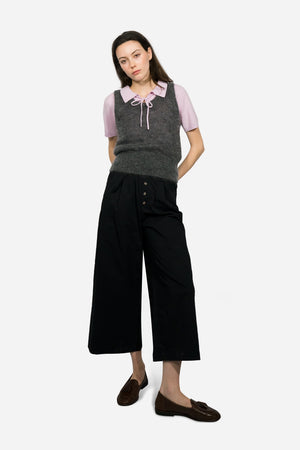 Sway Cotton Palazzo Pants in Black