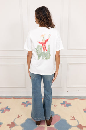 Fire-Child Vase Oversize Cotton T-Shirt - Du & Berry 