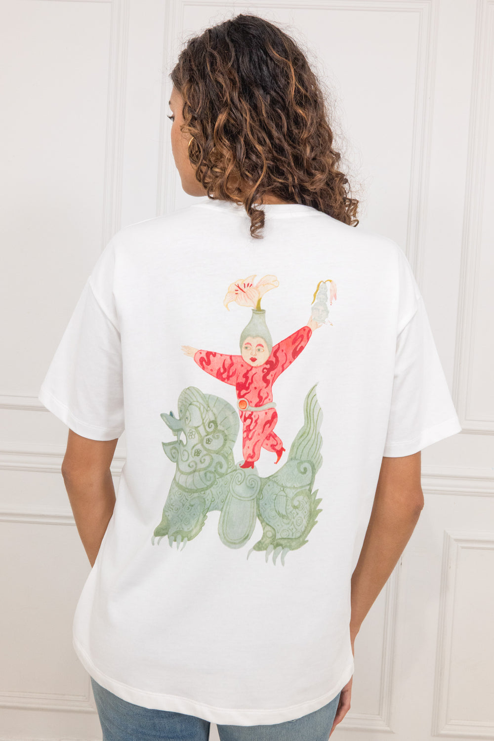 Fire-Child Vase Cotton T-Shirt 