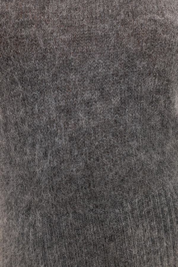 Mohair Vest Top - Black Sesame - Du & Berry