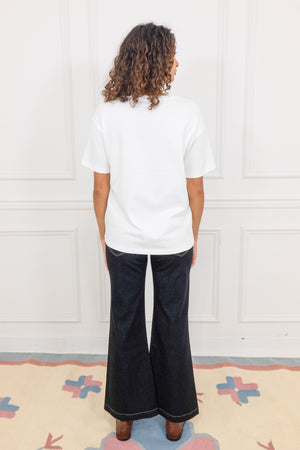 Tea Party Oversized Cotton T-Shirt - Du & Berry