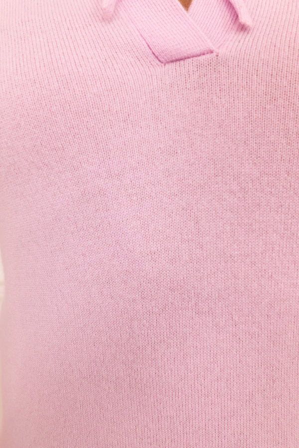 Cashmere and Wool Polo T-Shirt Details