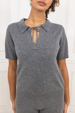 Du & Berry Cashmere and Wool Polo T-Shirt
