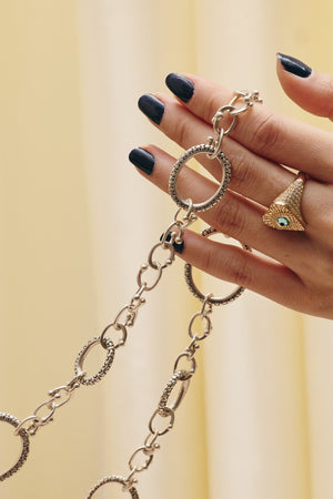 Vintage Sterling Silver Link Necklace - Du & Berry