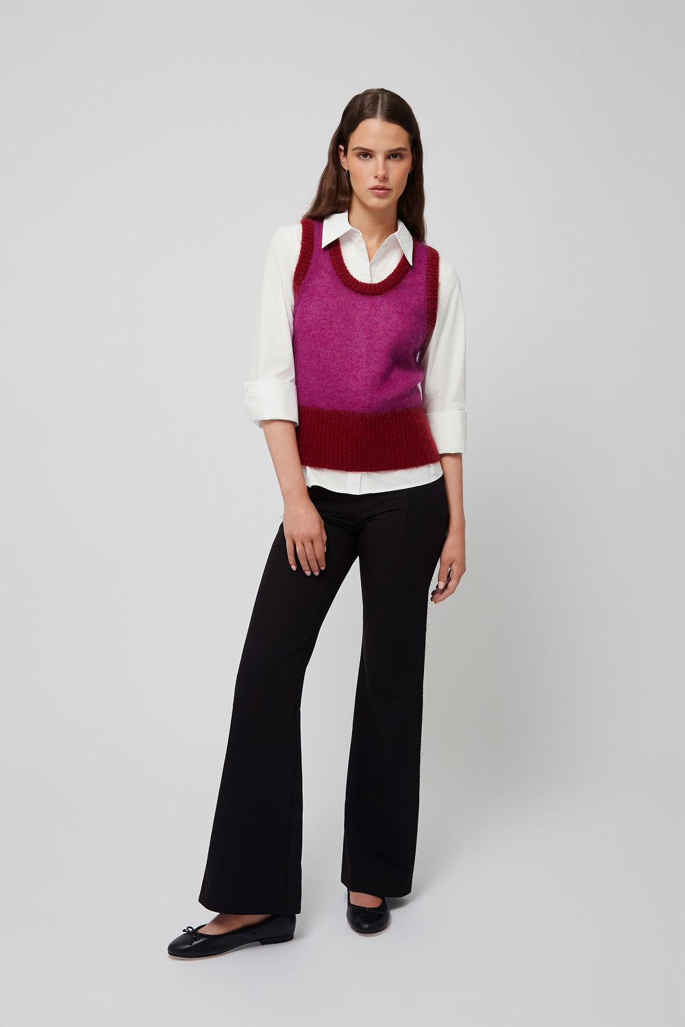 Mohair Vest Top - Berry Glaze - Du & Berry