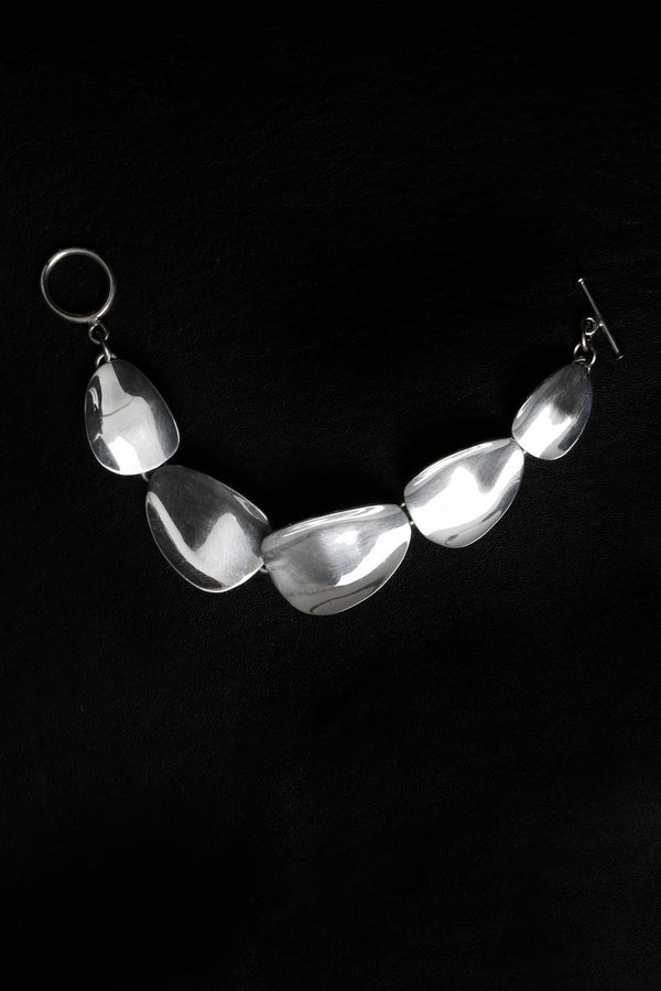Pebble Silver Bracelet - Du & Berry